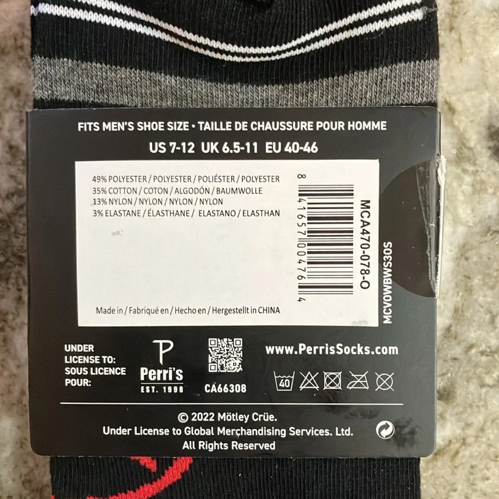 Mötley Crüe Ankle Socks 3 Pair